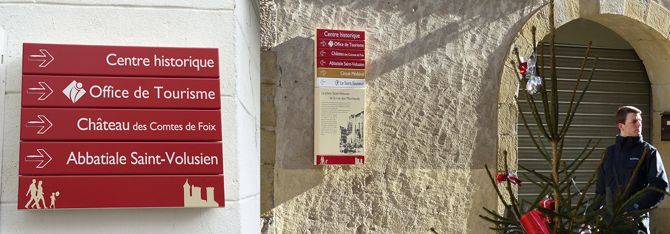Panneau mural patrimoine Foix