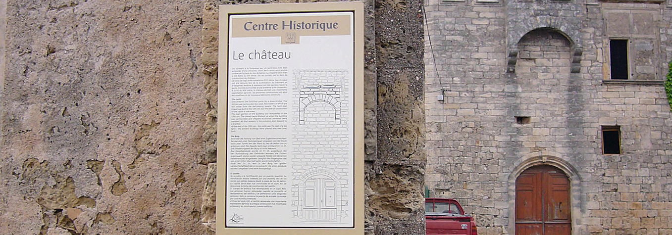 signalétique patrimoine Hérault