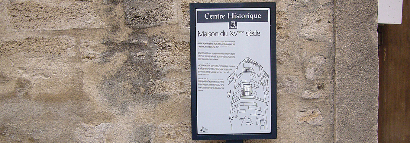 signalétique patrimoine Hérault