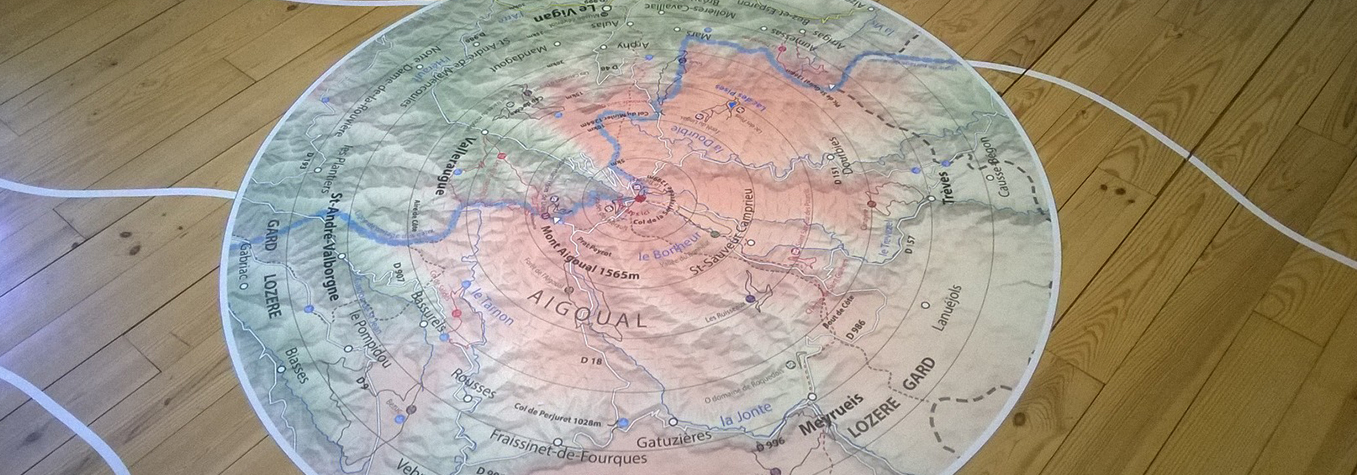 carte circulaire massif de l'aigoual