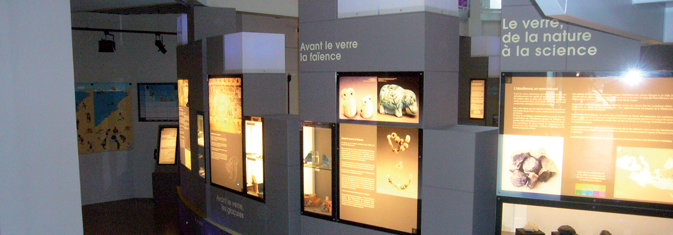 aménagement muséographie Halle du Verre